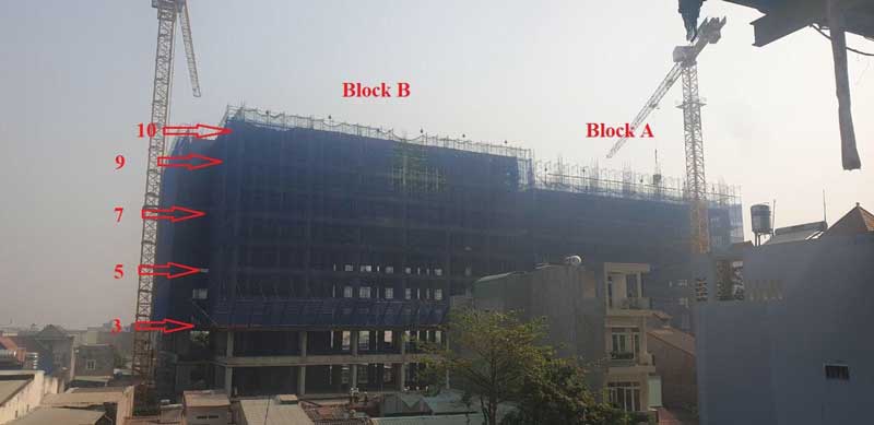 Tiến độ Bcons Miền Đông 17/01/2020