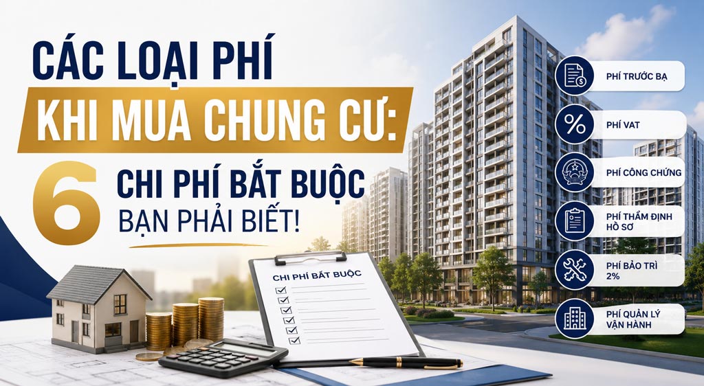 Các Loại Phí Khi Mua Chung Cư: 6 Chi Phí Bắt Buộc Bạn Phải Biết!