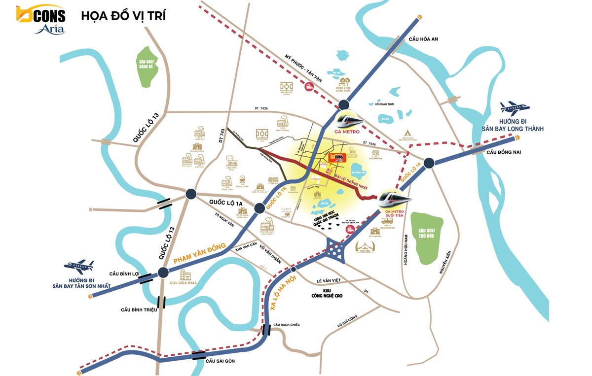 Vị trí Bcons Aria