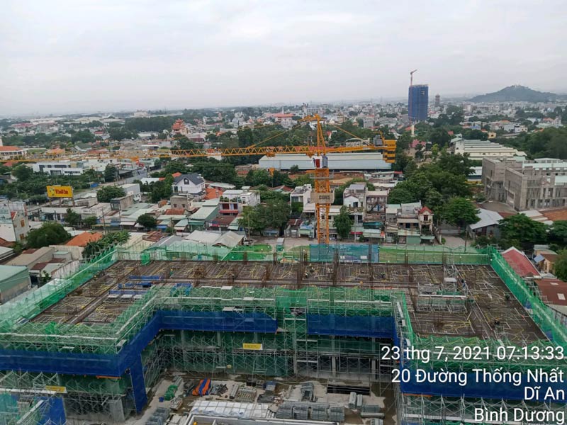Tiến độ thi công Bcons Plaza ngày 23/07/2021