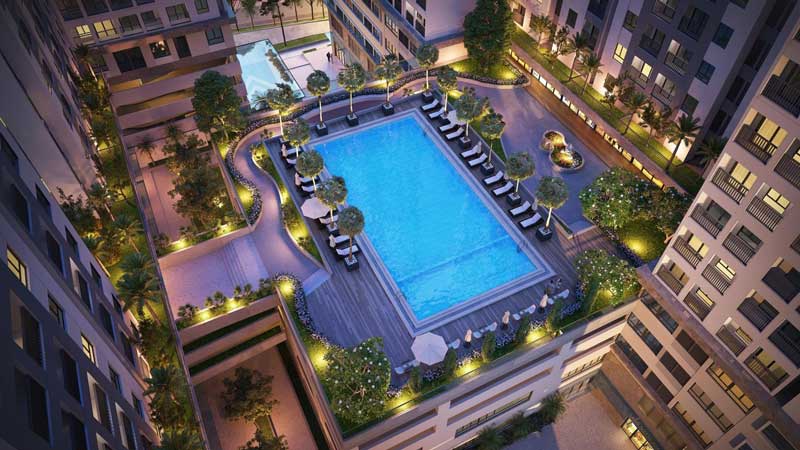 hồ bơi tại lavita charm thủ đức