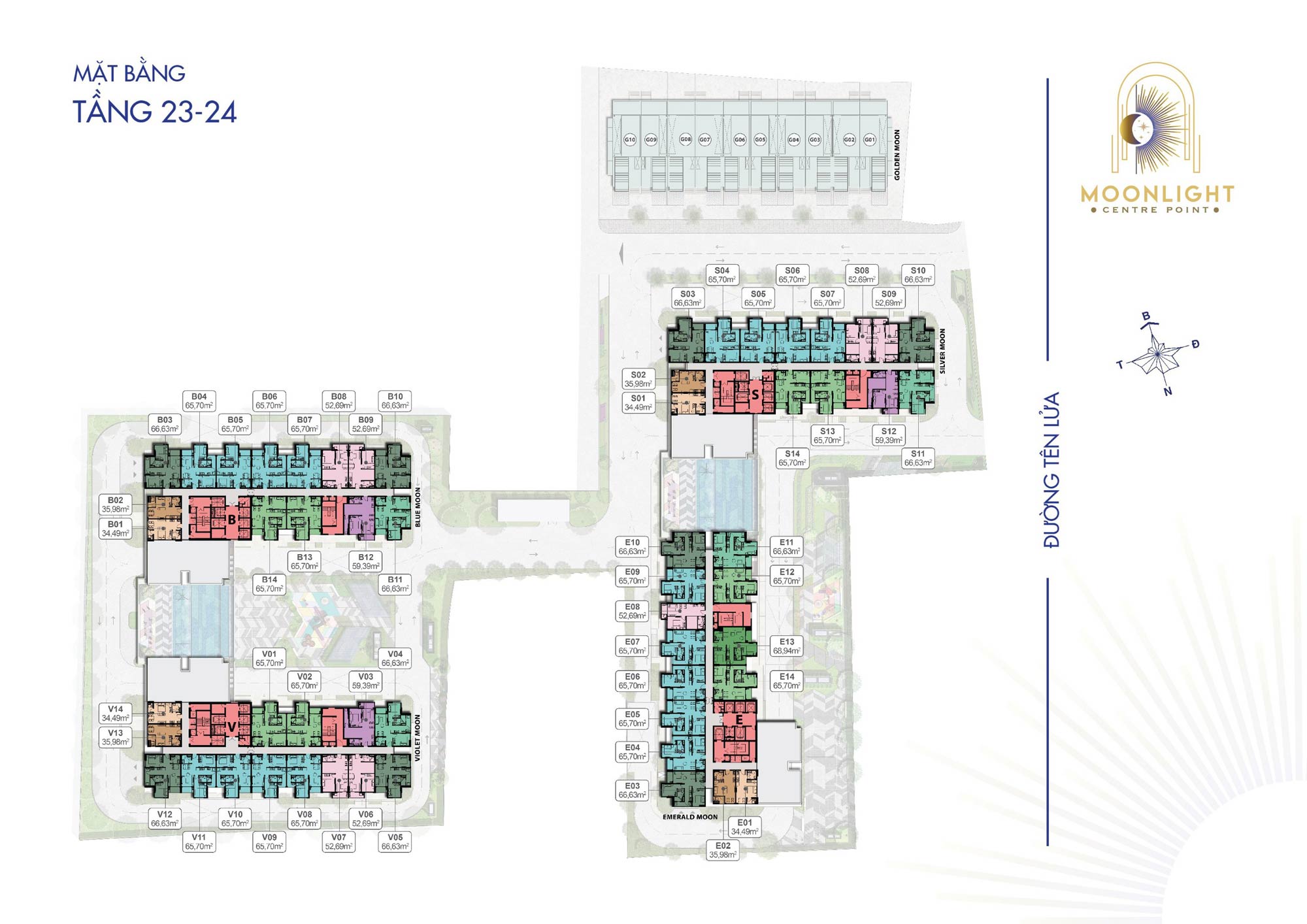 Mặt bằng dự án Moonlight Centre Point
