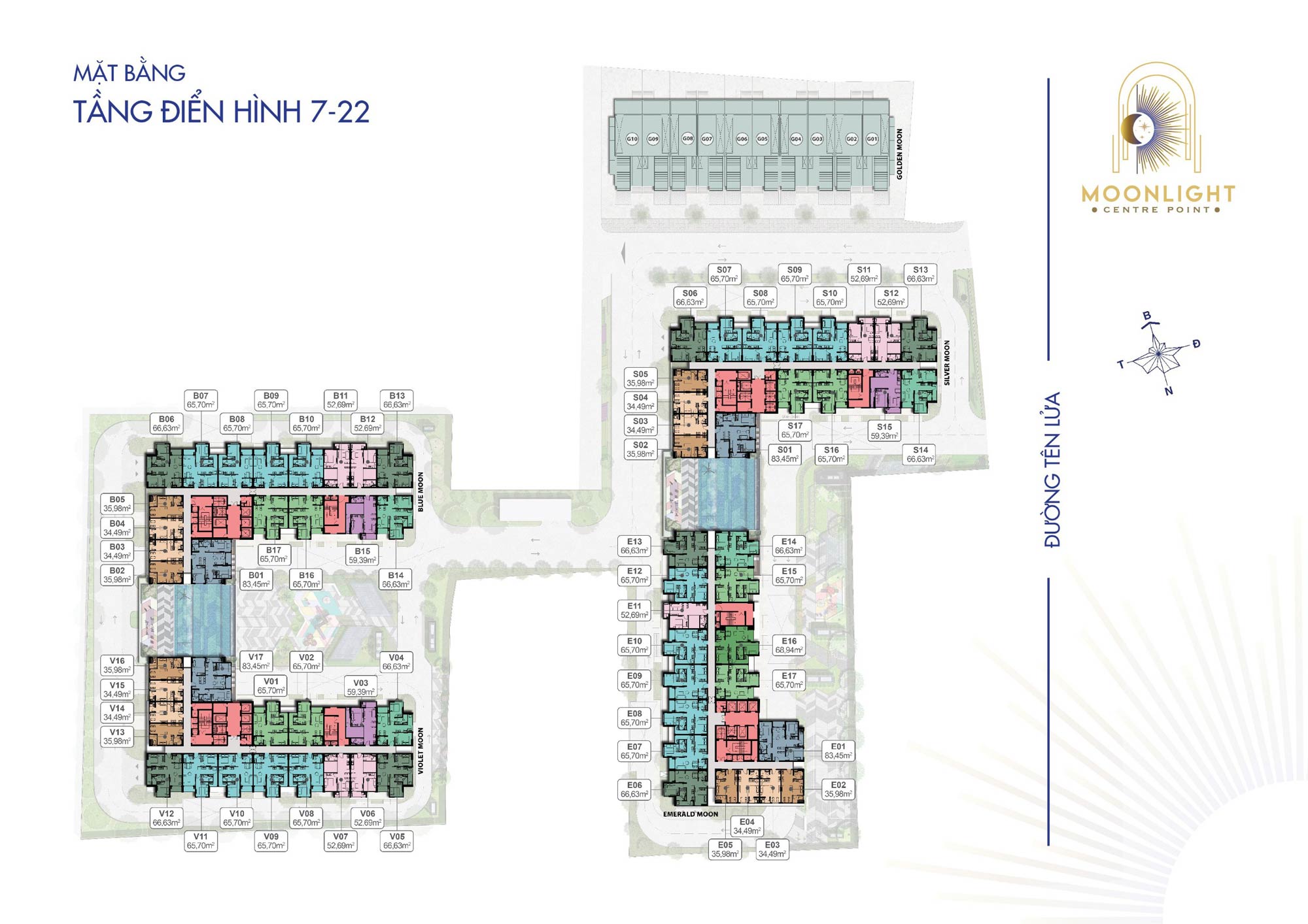 Mặt bằng dự án Moonlight Centre Point