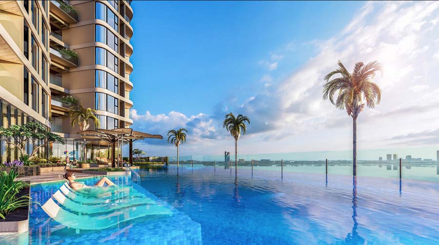 hồ bơi tại Thảo Điền Green