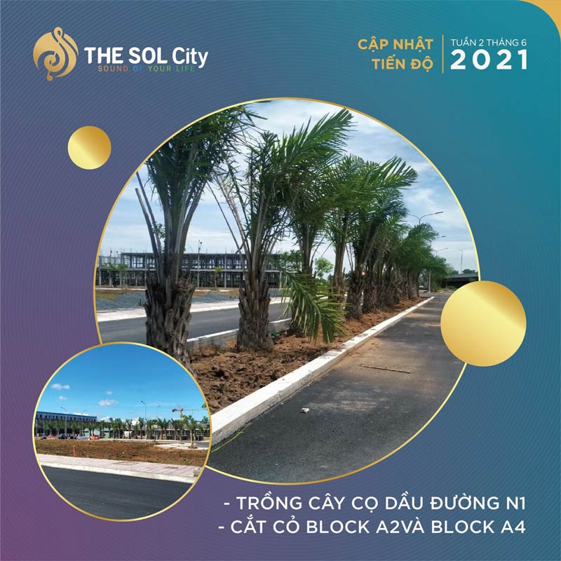 Tiến độ dự án The Sol City tháng 6/2021