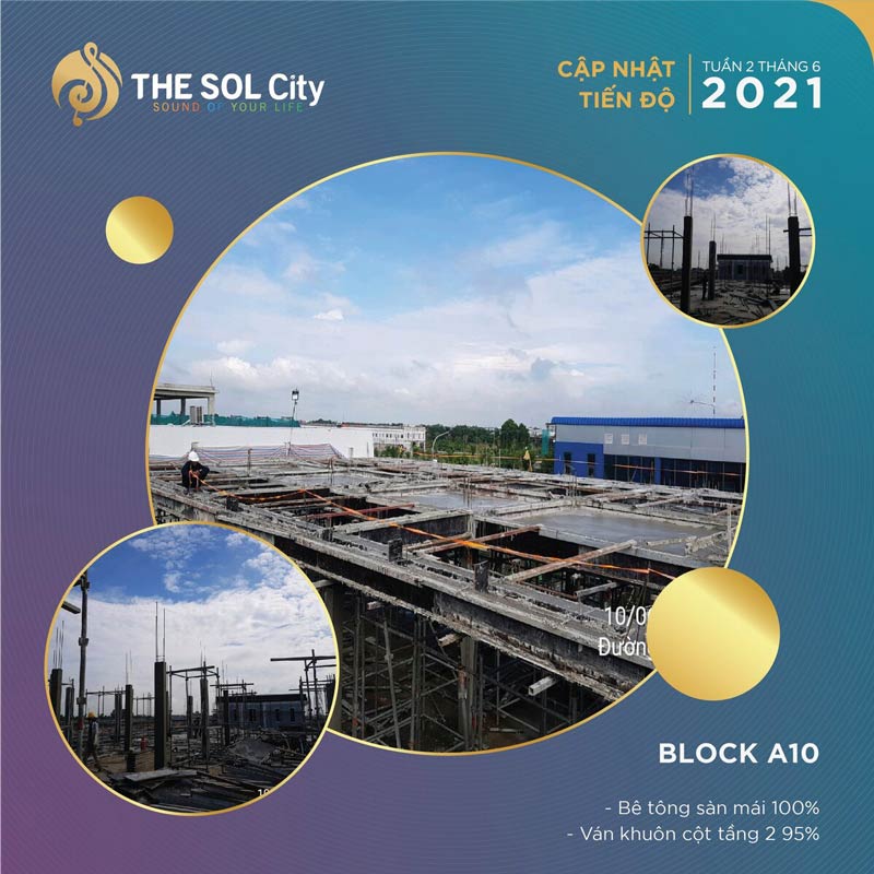 Tiến độ dự án The Sol City tháng 6/2021