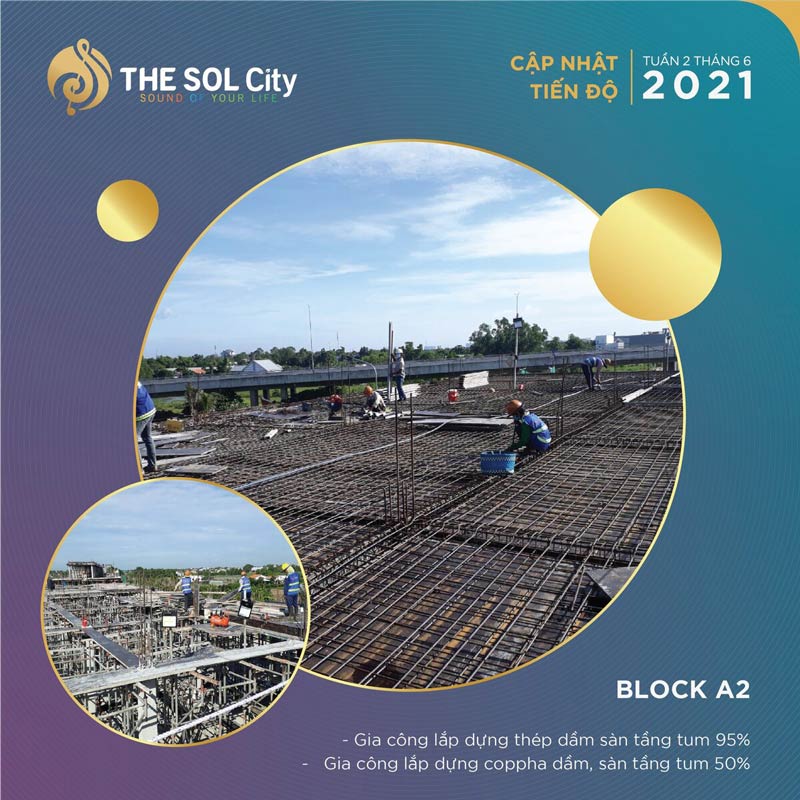 Tiến độ dự án The Sol City tháng 6/2021