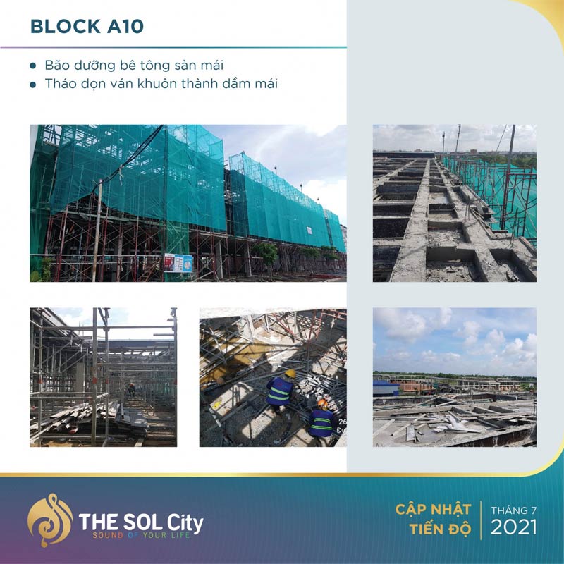 Tiến độ dự án The Sol City tháng 7/2021