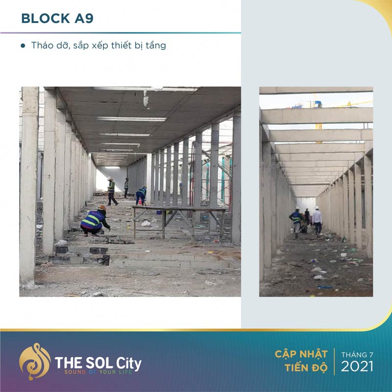 Tiến độ dự án The Sol City tháng 7/2021