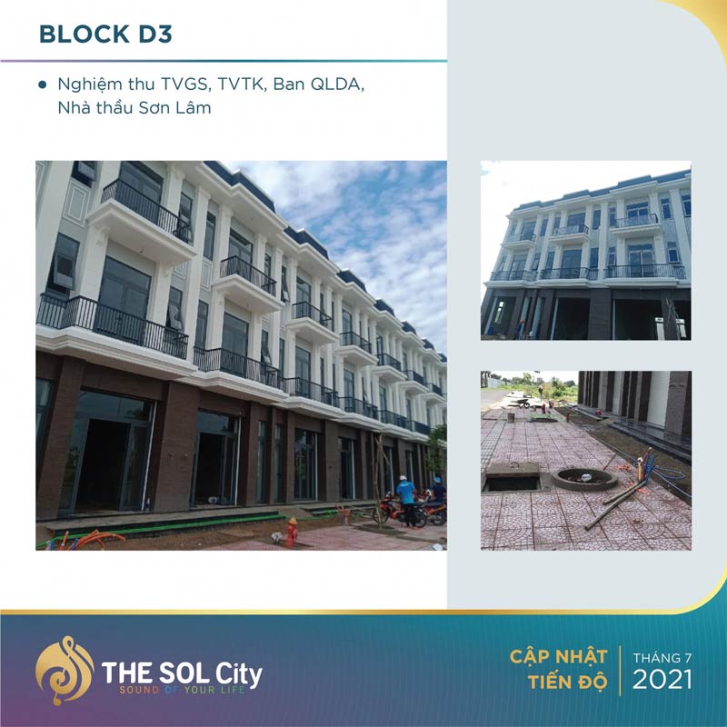 Tiến độ dự án The Sol City tháng 7/2021