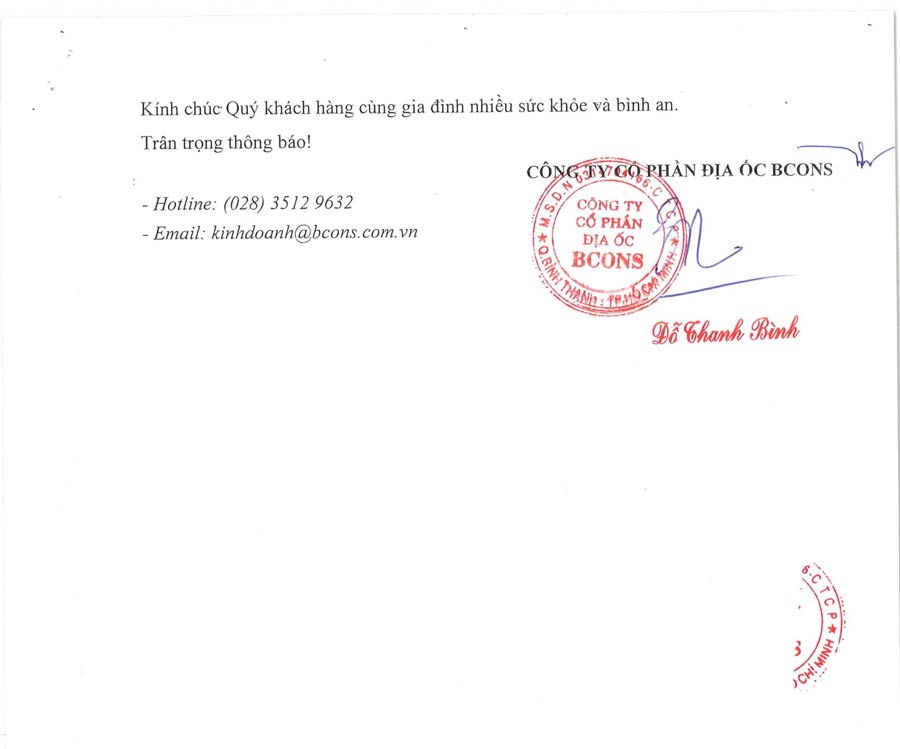 BCONS thông báo chương trình tri ân và hỗ trợ khách hàng mùa dịch Covid-19